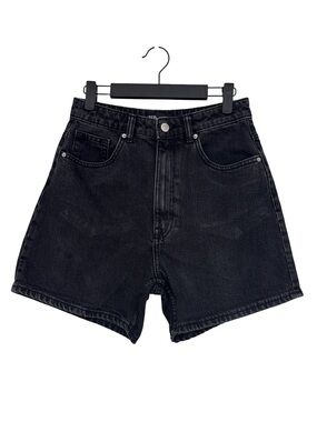ZARA High-Waisted Denim Shorts - Women Sz 4 Black